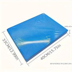 TEMU 1 Tpe Balance Pad, Blue, Solid Color, High-density Foam, Non-slip, For Fitness, Yoga, Stability Training, Core Workouts