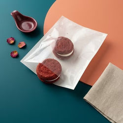 White Bakery Bag w/ Clear Front 5 1/4" x 7 1/2" 100 Pack CKHS57W