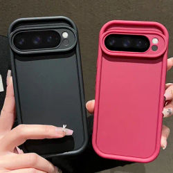 Soft TPU Solid Color Case For Google Pixel 8 Pro 8A 7A Pixel 9 Pro XL Shockproof Silicone Cover For