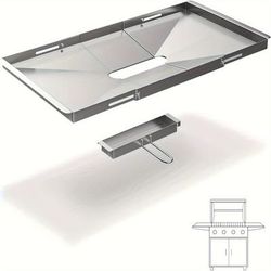 "TEMU A Versatile Stainless Steel Barbecue For 1 Gas , Adjustable From 24"-30", Suitable For Nexgrill, Kenmore, Bhg, Etc."