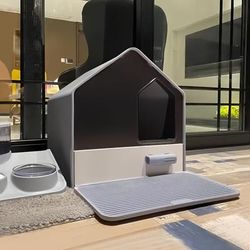 TEMU Whiskerwonders Abs Enclosed Cat Litter Box With Drawer, Large Feline Toilet
