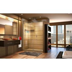 Dreamline DreamLine Mirage-X 50 - 54 inch W x 71 inch H Frameless Sliding Shower Door in Brushed Nickel SHDR-1954723-04