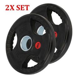 TEMU 2pcs 5kg Grip Weight Plates Set Lifting Weights Discs Cast Gym
