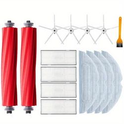 TEMU 15pcs Main Roll Brush Mop Rag Hepa Filter Side Brush For Xiaomi S7 S70 S75 S7max S7maxv Vacuum Cleaner Spare Part Accessories