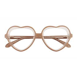 Female s heart Pink Acetate Prescription eyeglasses - Eyebuydirect s Sweetheart
