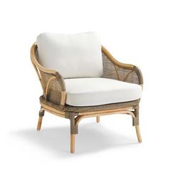 Leilani Seating Replacement Cushions - Accent Chair, Standard, Seasalt - Frontgate