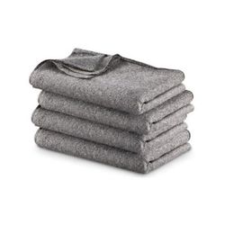 Army Navy Sales Blend Blanket Pack 60x80 in Wool 4 Quantity Gray 4PKB