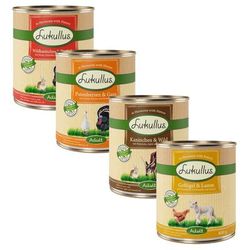 24x800g Lukullus pour chien - Volaille, lapin de garenne, dinde, lapin