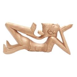 Flexible Female,'Handmade Wood Sculpture from Bali'