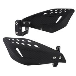 TEMU Off-road Motorcycle - Dual-sided Carbon Fiber Look, Durable Pp Protective With Brake Lever Cutouts, Wind Protection For Dirt Bikes,