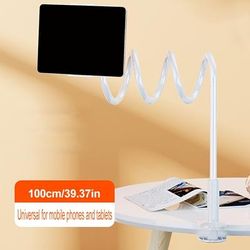 TEMU High-quality Tablet Holder Universal Bedside Support Stand With 360° Adjustable Rotation, Black And