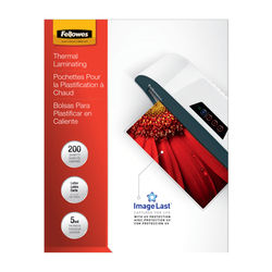 Fellowes Thermal Laminating Pouches, 9" X 11-1/2", Clear, Pack Of 200 Pouches