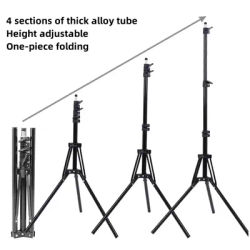 RP01 Heavy Duty Metal Alloy Light Stand 160cm Tripod for Photo Studio Softbox Video Flash Reflector Lighting Background Stand