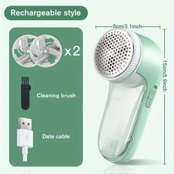 TEMU Fabric Shaver And Lint Remover, Sweater Defuzzer With 2 Replaceable Stainless Steel Blades, Battery Operated, Remove Clothes Fuzz, Lint Balls, Pills, Bobble
