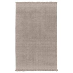 Tappeto morbido lana e cotone fatto a mano grigio 200 x 290 cm