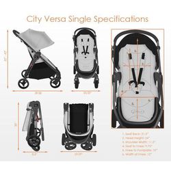 Baby Jogger City Versa Stroller Red