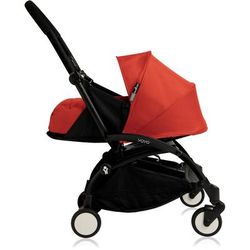 Babyzen 2018 Yoyo+ 0+ Newborn Compact Stroller - Black / Red