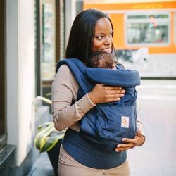Ergobaby Organic Bundle of Joy Baby Carrier with Insert - Navy