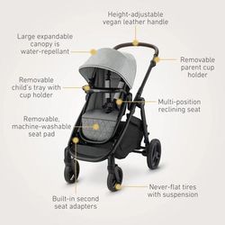 Graco Premier Modes Nest2Grow 4-in-1 Stroller - Midtown