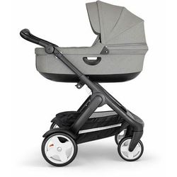 Stokke Trailz All-Terrain Stroller & Carrycot - Black/Brushed Grey