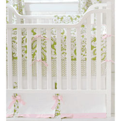 New Arrivals Bloom in Apple 4 Piece Crib Bedding Set