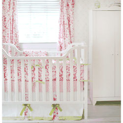 New Arrivals Bloom in Pink 4 Piece Crib Bedding Set