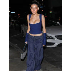 Folds Tanks for Women Solid Elegant Slim Sexy Harajuku Minimalist High Street Y2k Clothes Crop Tops Design