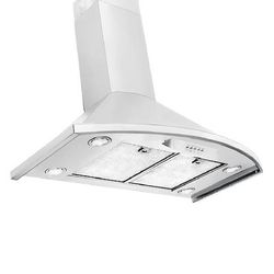Wall Mounted Range Hood, Ducted, 600 CFM, Stainless Steel Finish, Black Finish | Proline Vector / 36 inches wide / Black