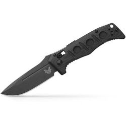 Benchmade Sibert Mini Auto Adamas Automatic Folding Knife 3.25in CPM MagnaCut Drop Point Black G10 Handle 2730GY-1