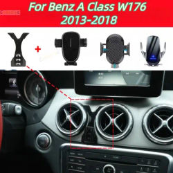 Per Mercedes Benz Classe A W176 2013-2018 Supporto per telefono per auto Chiusura automatica Supporto per telefono cellulare con presa d'aria universale Accessori per auto