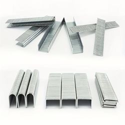 TEMU 600pcs Staple Set, Premium Metal Hardware, Versatile Air, Straight, U-shaped For Woodworking, Frames & Doors