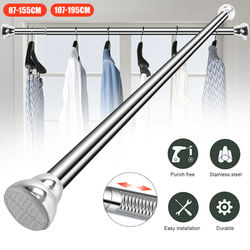 TEMU Extendable Telescopic Shower Curtain Pole Heavy Duty Bath Door Window