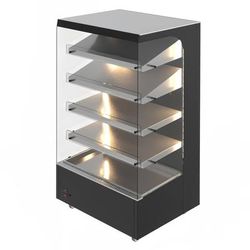 Doregrill V 100 LS 5 PULSE 39 1/2" Pulse Self Service Floor Model Heated Display Case - 5 Shelves, 220v, Black