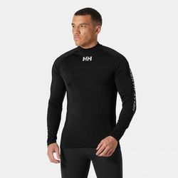 Helly Hansen Men's Waterwear Protective Sailing Rashguard Black M