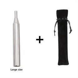 TEMU 2-pack Stainless Steel Tubes, Extendable Outdoor Camping Tools, Portable Picnic Blowing