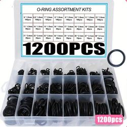 TEMU 740pcs/1200pcs Durable Ring Kit - 20 Sizes For Pressure Washer, Plumbing, Air & Gas Connections - Resists Oil & Heat