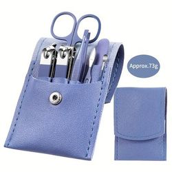 TEMU 7pcs Stainless Steel Nail Clipper Set, Manicure & Pedicure Tools With Cuticle And Nail File, -free Kit For Fingernails, High Quality, Nail Cutter, Scissor