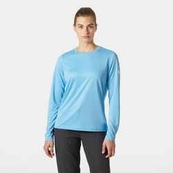 Helly Hansen Women's Tech Crew Long Sleeve 2.0 Blue XS
