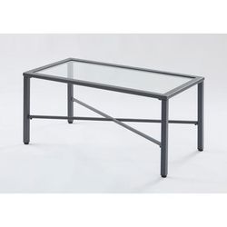 Riviera Steel Coffee Table by BrylaneHome in Black