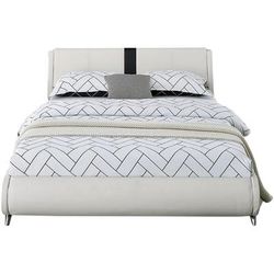 Carlton Platform Bed, Queen, White by Camden Isle in White (Size QUEEN)