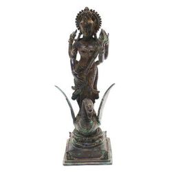 Bronze sculpture, 'Saraswati'