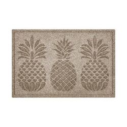 Water & Dirt Shield Pineapple Trio Door Mat - Medium Gray, 36" x 60" - Frontgate