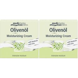 Medipharma Olivenöl Muisturizing Crema Set da 2 2x50 ml per la pelle