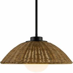 Tajerouine 16"L x 16"W x 8"H Black/Dark Red/White Pendant - Boutique Rugs