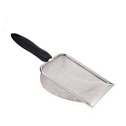 TEMU Extra Large Stainless Steel Cat Litter - Poop Shovel With Wide Screening Surface For Efficient Filtration - Ideal Cat Litter Box Cleaning Tool For Cats