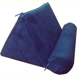 TEMU Soft Polyester Tablet Stand Pillow, Portable Triangle Reading Pad For Ipad, Cell Phone, Books, For Bed, Floor, Desk, Sofa, Car Use