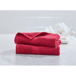 BH Studio 2-Pc. Hand Towel Set by BrylaneHome in Crimson