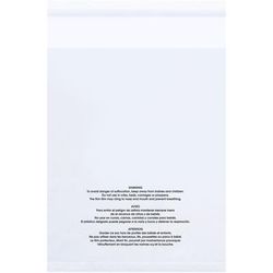 9 x 12" - 1.5 Mil (100 Pack) Resealable Suffocation Warning Poly Bags w/Vent Holes, Case Of 100 (PMV091215100)