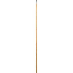Metal Tip Wood Broom Handle - 60", Each (JAN125)