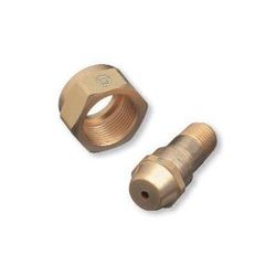 Western Enterprises Regulator Inlet Nuts, Acetylene (B), Brass, CGA-520 (312-300-2)